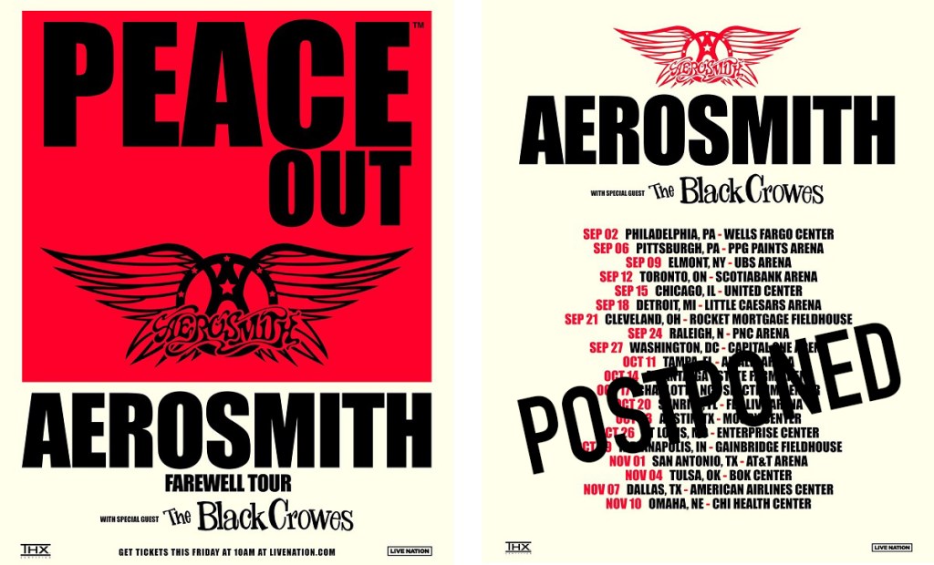 Aerosmith’s Farewell Takes a Raincheck: Indy Concert&nbsp;Postponed