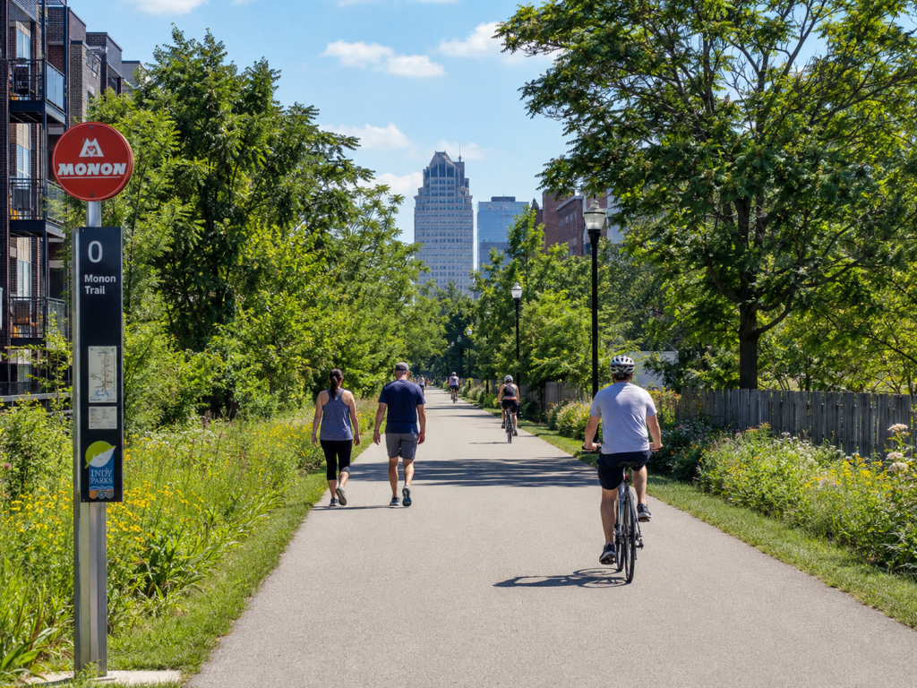 Guide to the Monon Trail and Indianapolis Greenways: Hikes, Bikes and&nbsp;Parks